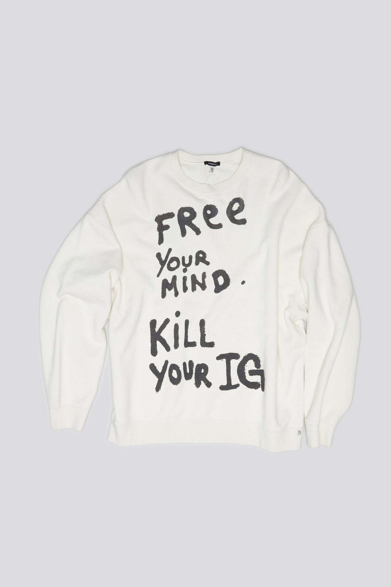 OVERSIZED KILL YOUR IG CREWNECK - ECRU - 4