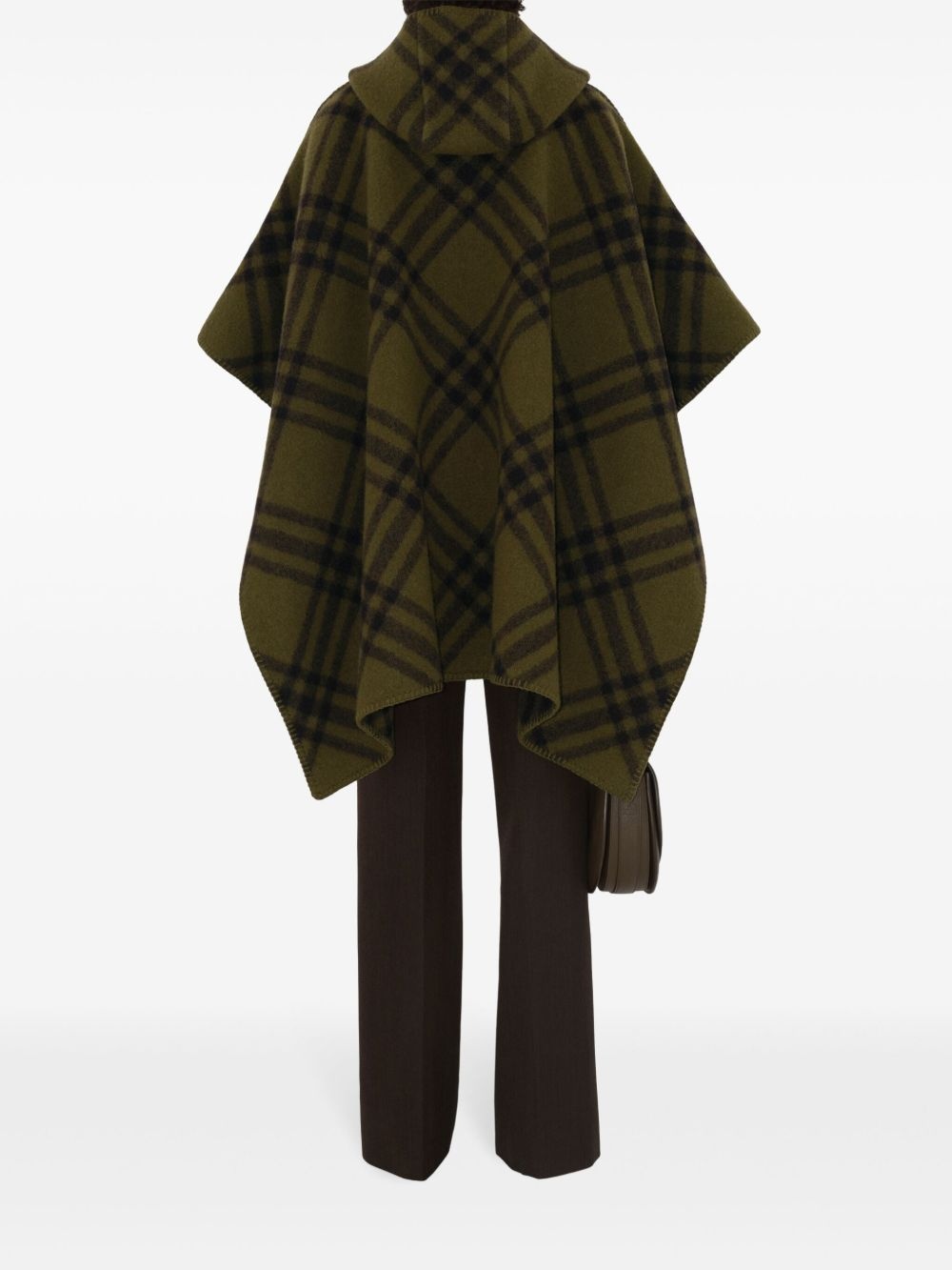 Check wool cape - 4