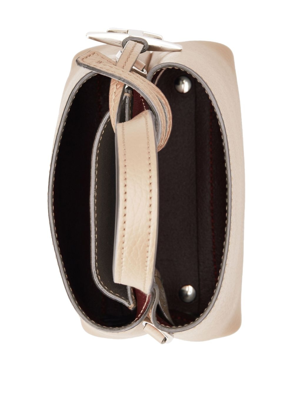 mini logo-pendant leather bag - 4