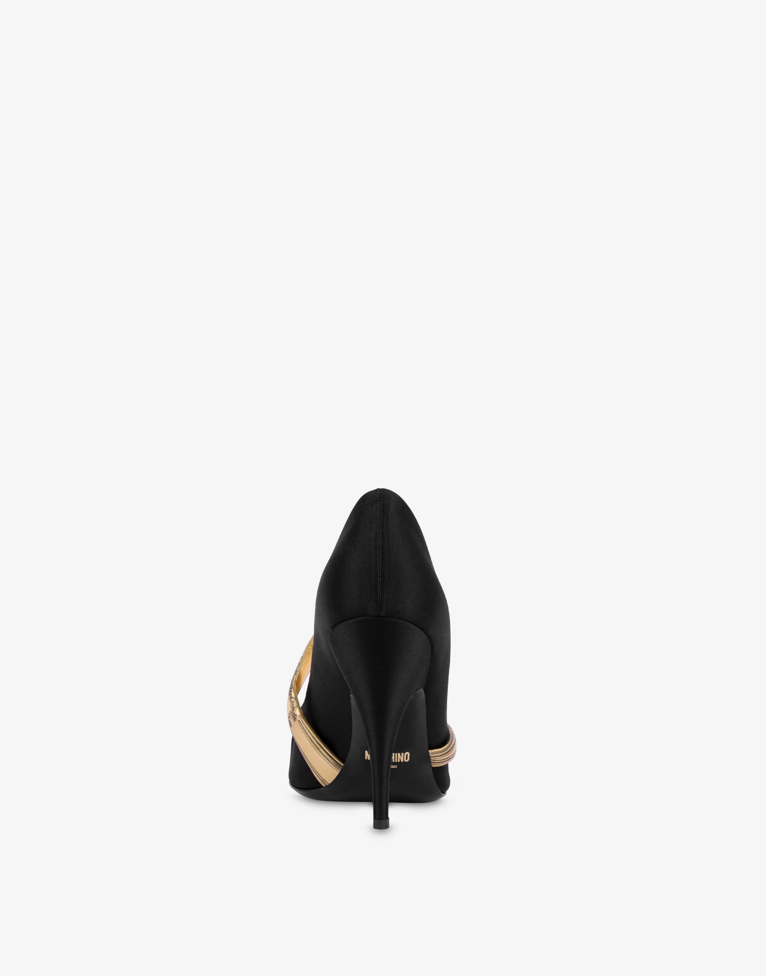 CUTLERY DETAILS SATIN COURT SHOES - 6
