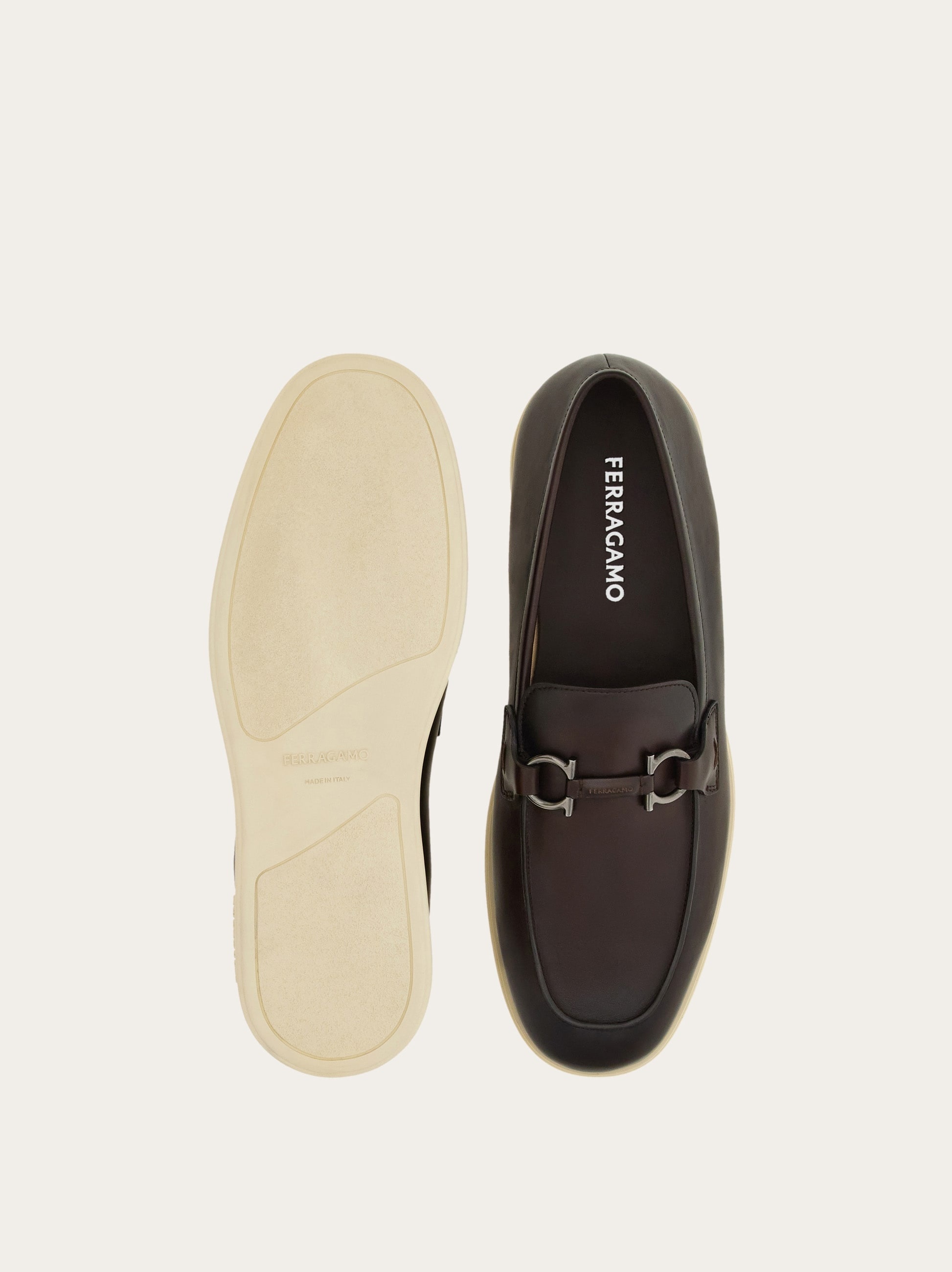 Casual loafer with Gancini ornament - 6