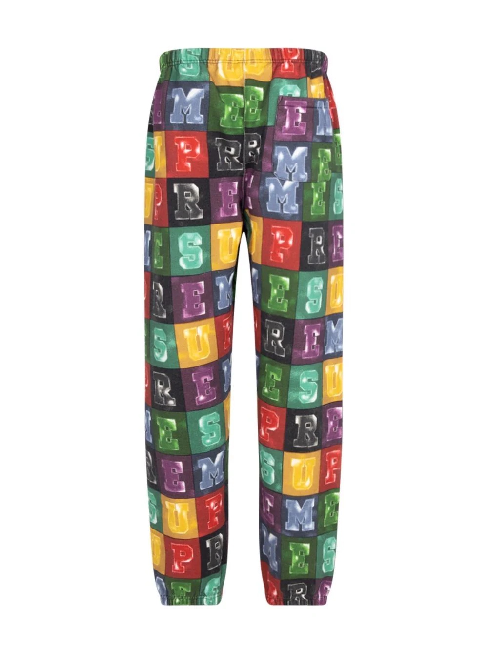 blocks-print track pants - 2