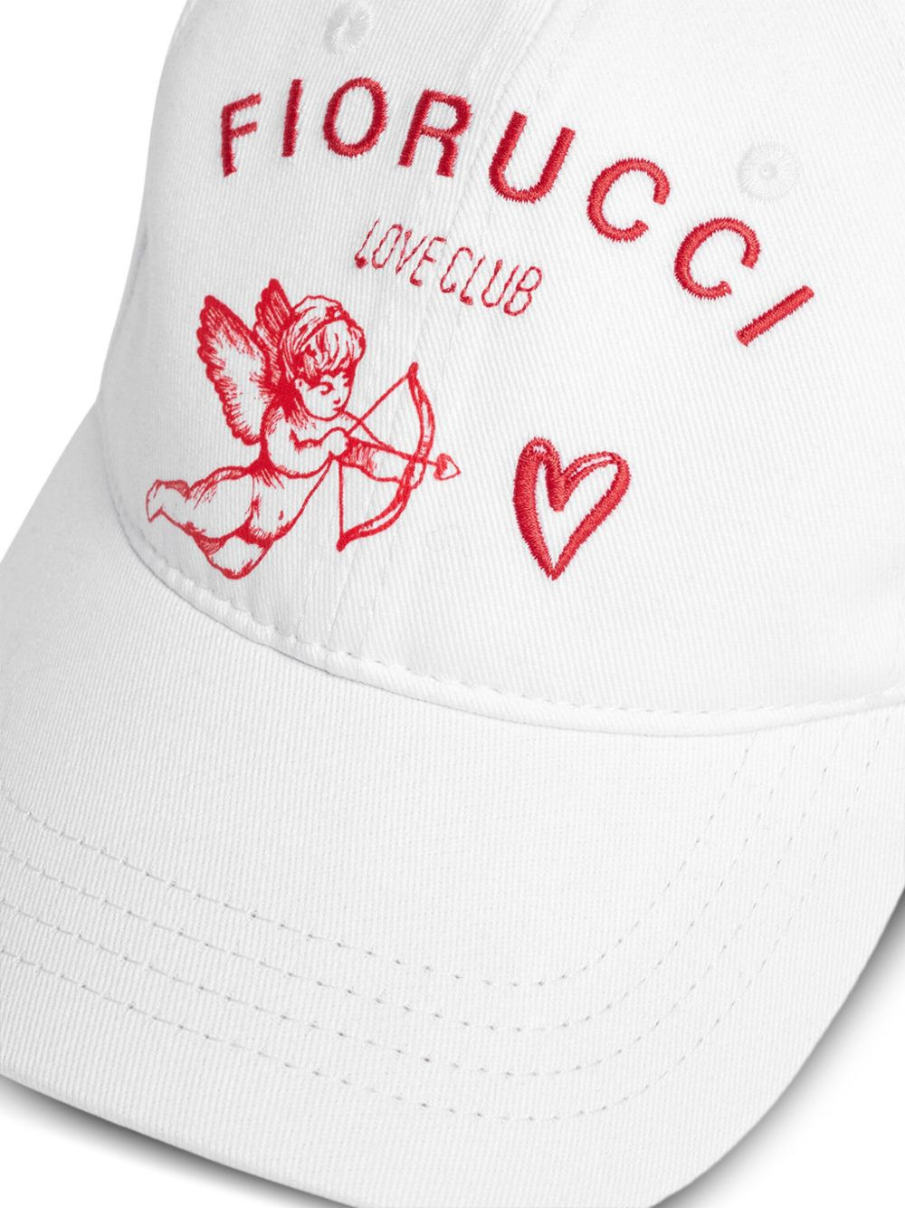 cupid embroidered-logo baseball cap hat - 4