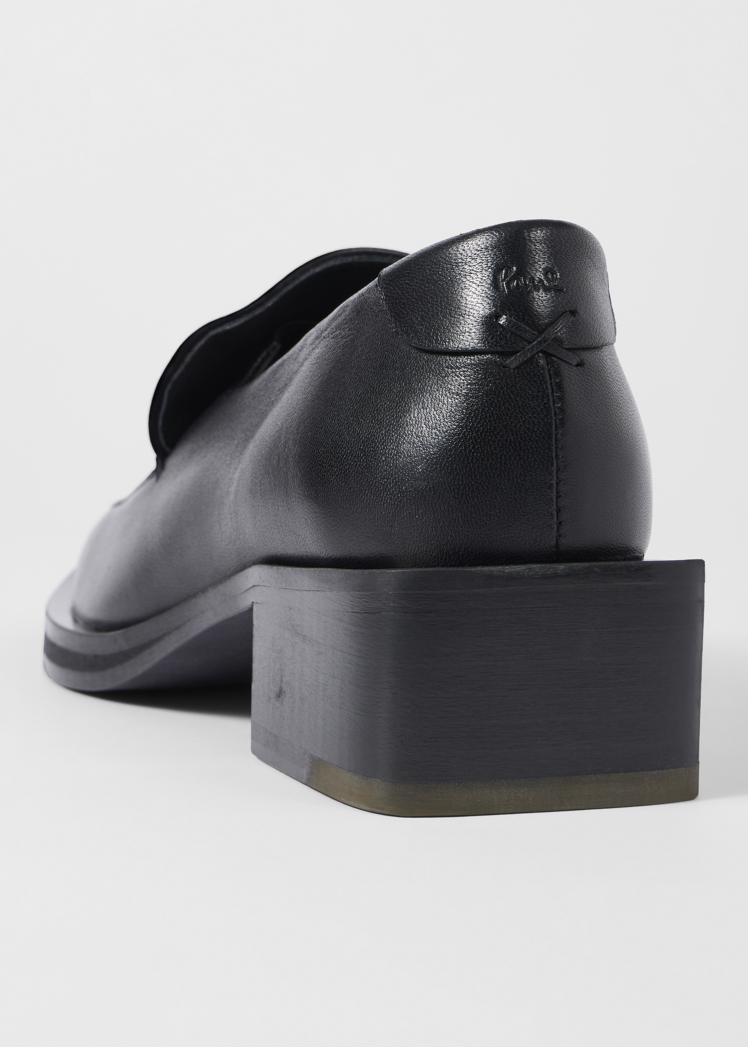 Women's Black 'Tavira' Block Heel Loafers - 3