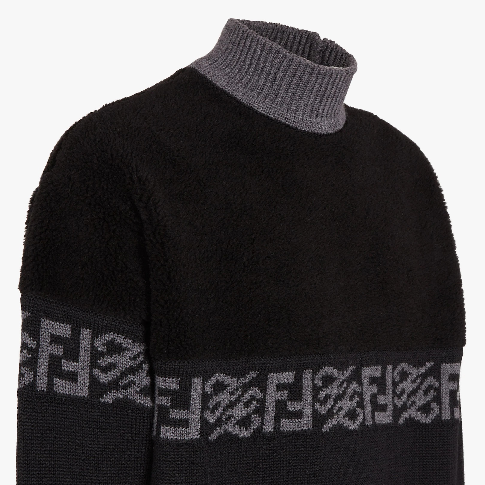 Black wool sweater - 3