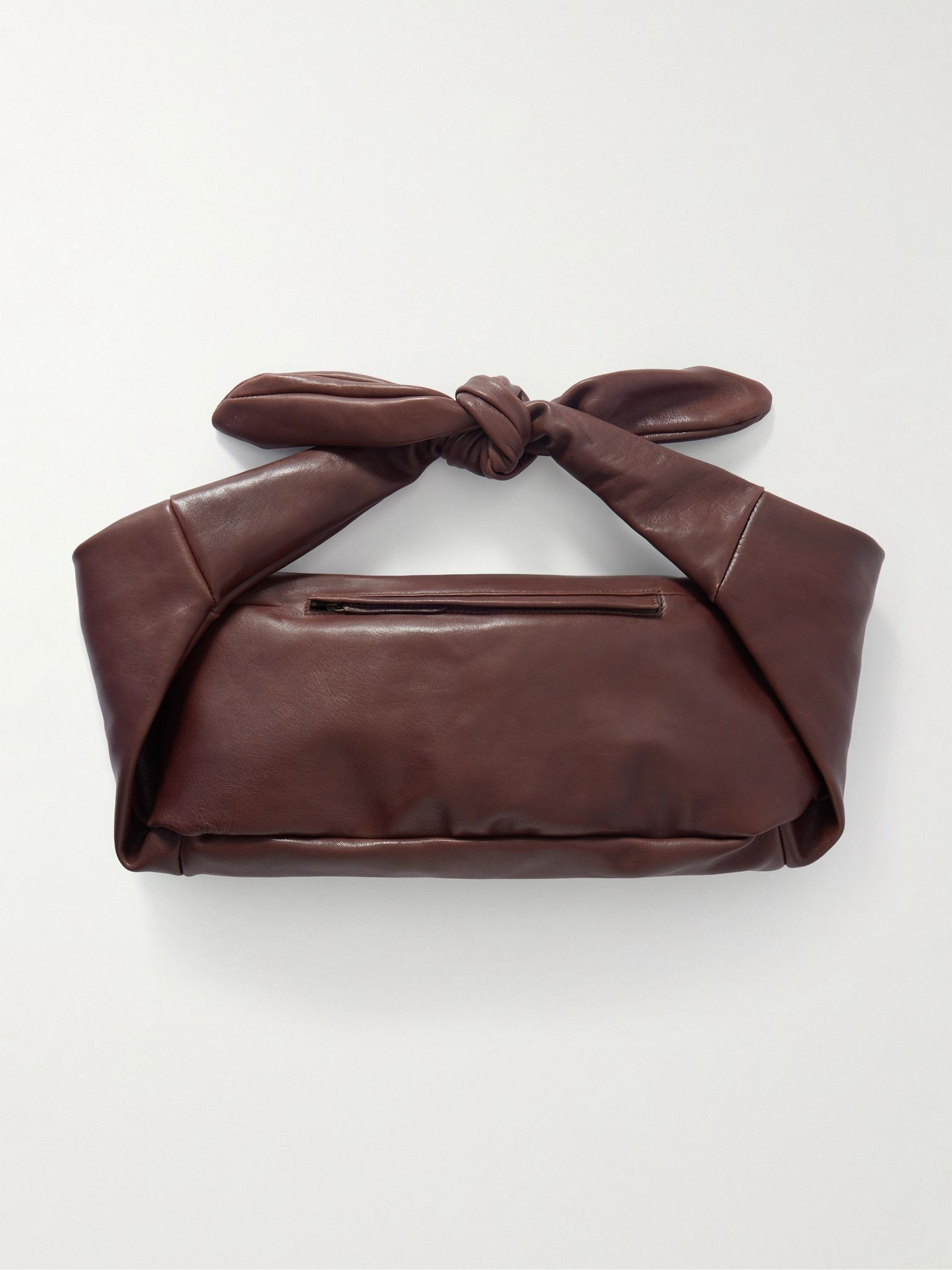 Jin small leather belt bag Chocolate - 3