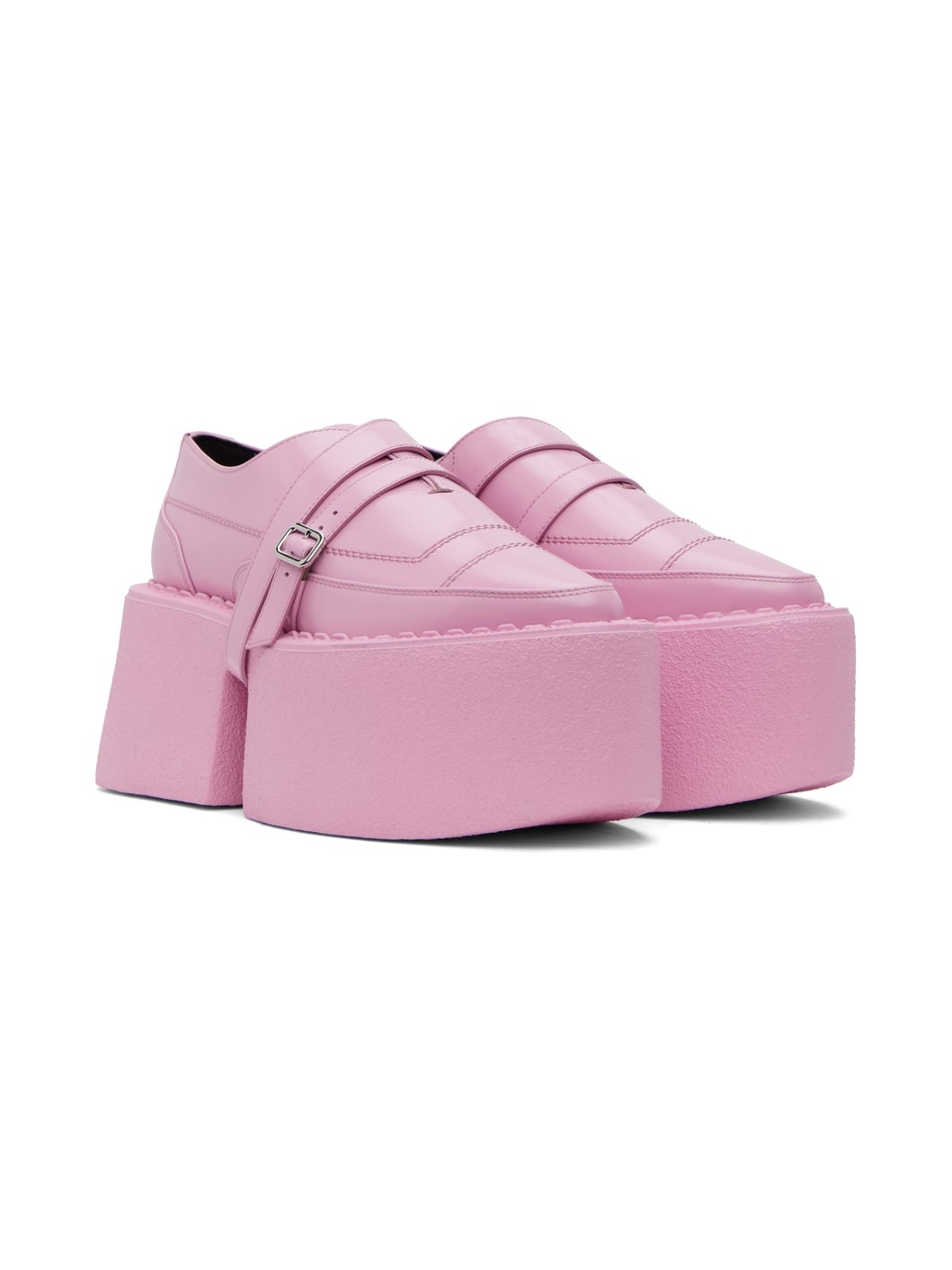 SSENSE Exclusive Pink Superstack Oxfords - 4