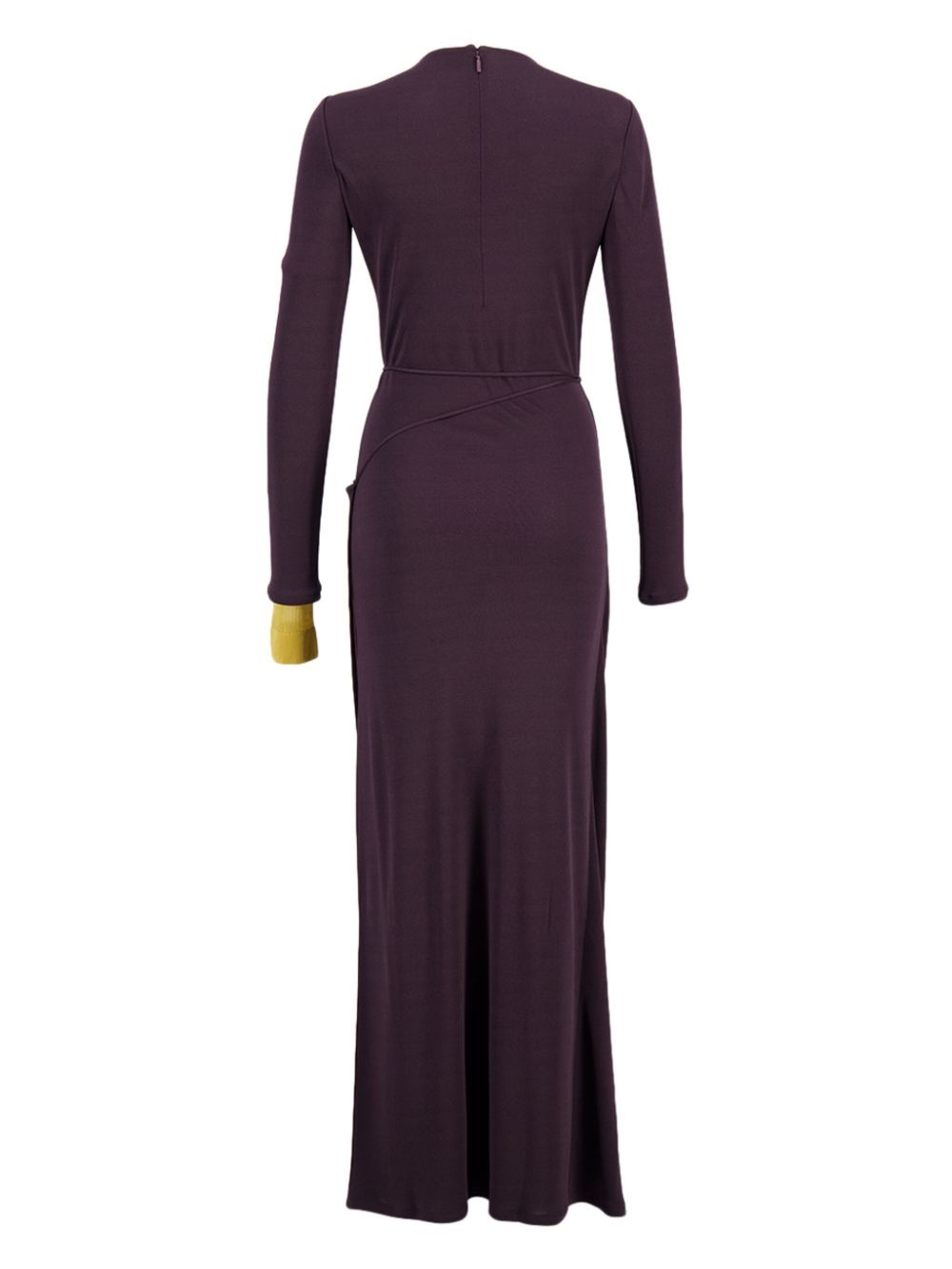 draped crepe dress - 2
