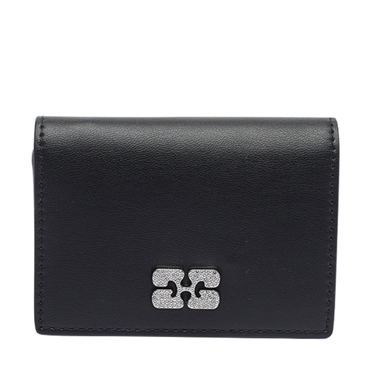 Ganni Women Ganni Strass Logo Cards Holder - 1