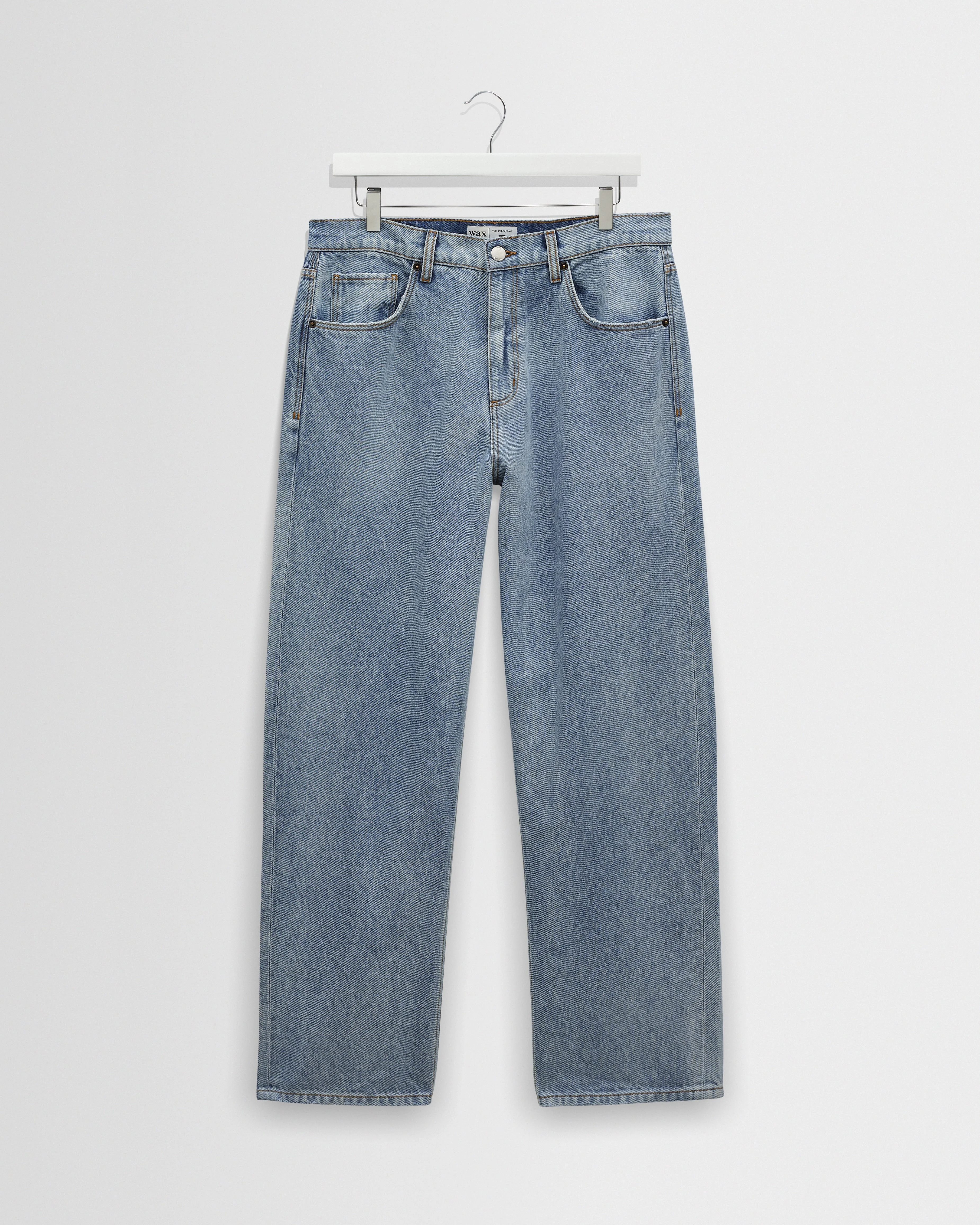 Felix - Light Blue Wash Loose Fit Denim Jeans - 1