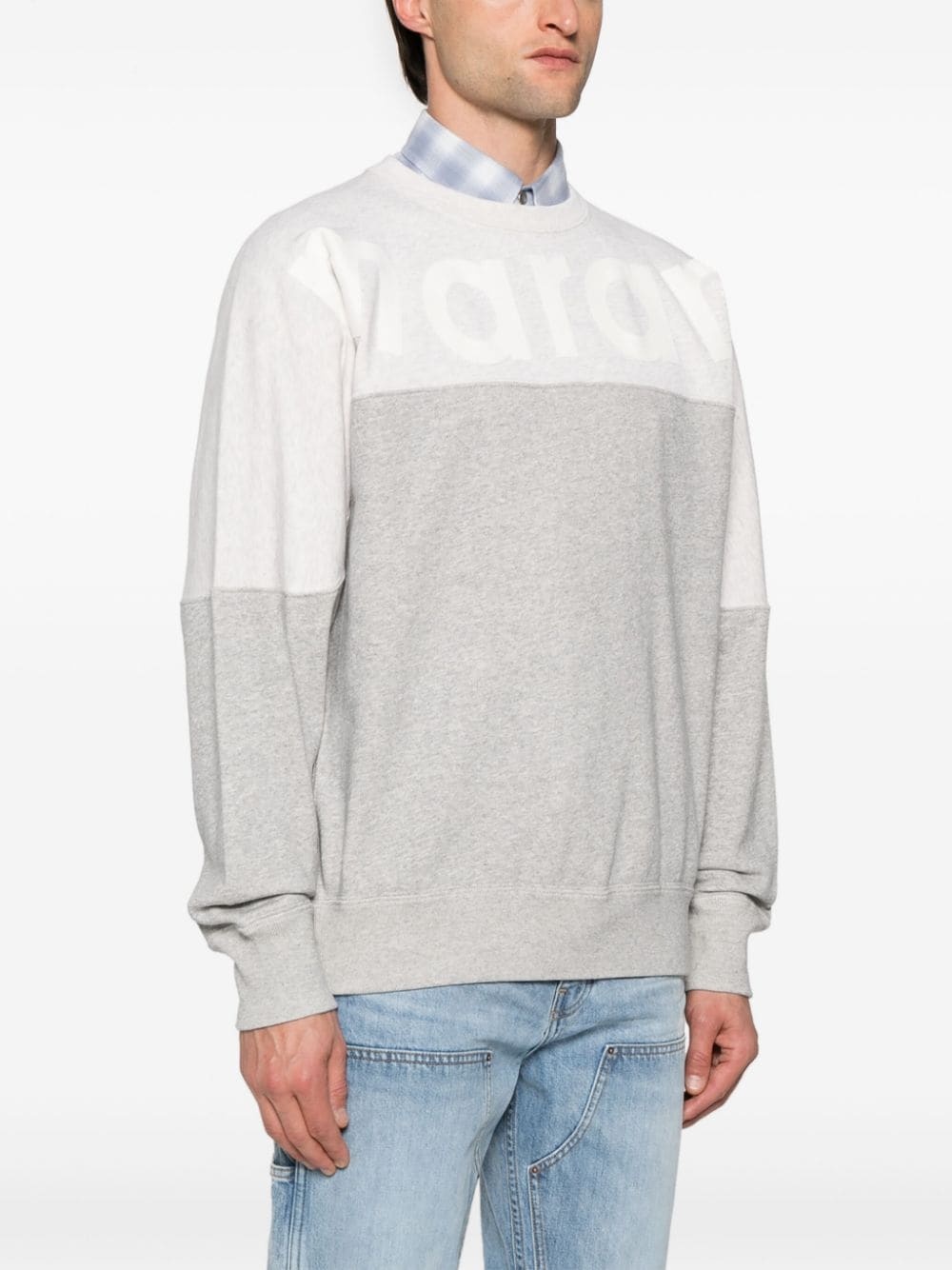 Howley flocked-logo sweatshirt - 3