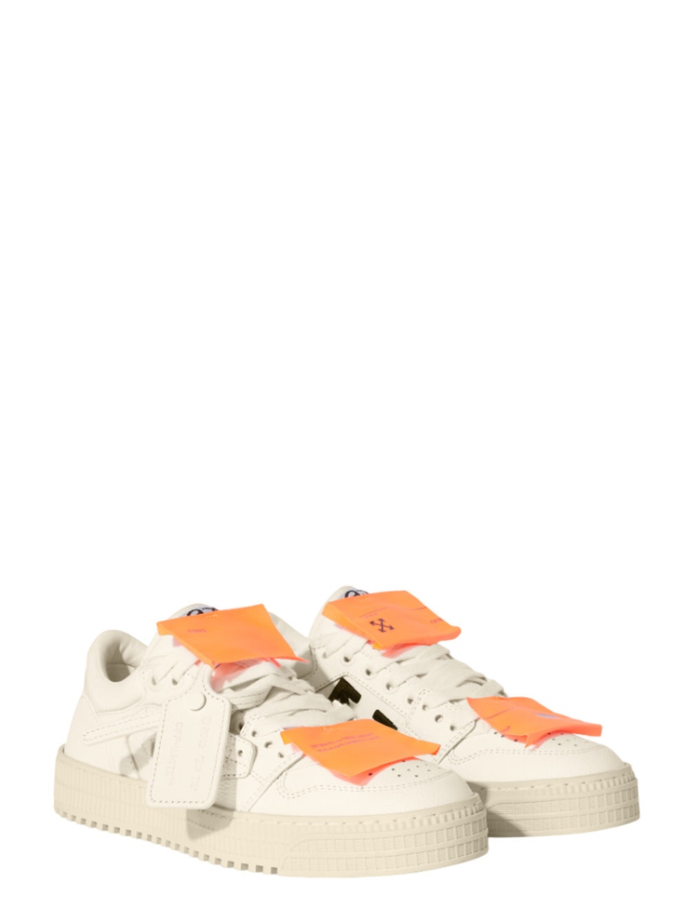 Off White Men Low Top 3.0 Off Court White-Orange Sneakers - 2