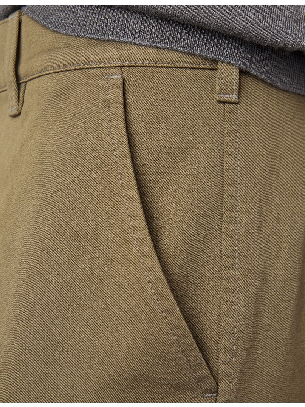 Wide-Leg Cotton Chino Trousers - 5
