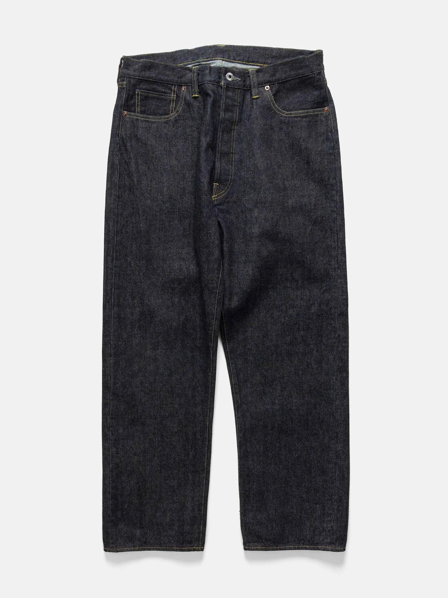 Washed Denim Wide Pants One Wash - 1