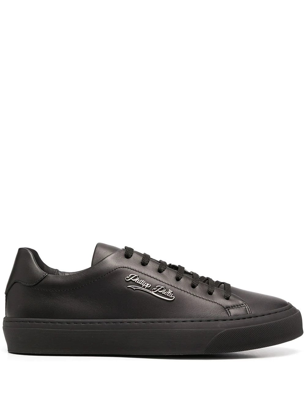 Signature low-top leather sneakers - 1