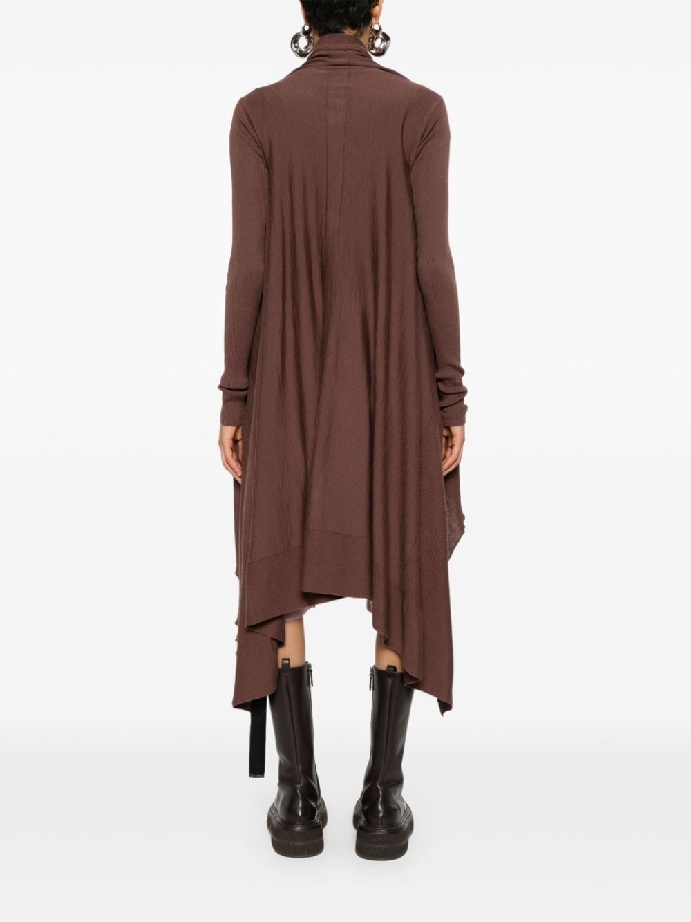 open-front virgin wool cardigan - 4