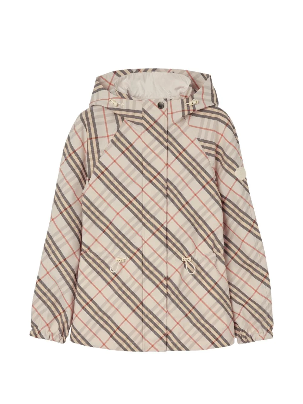 reversible Check hooded jacket - 1
