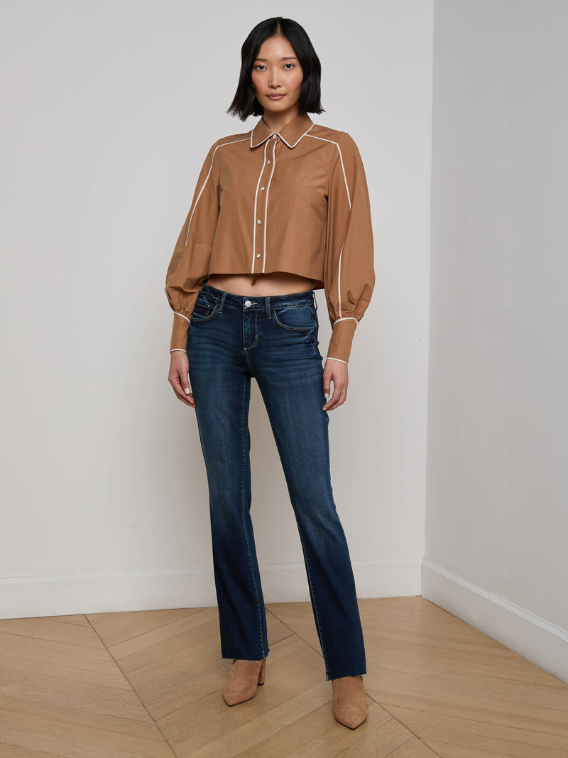 L'AGENCE Sneeki Low-Rise Straight-Leg Jean outlook