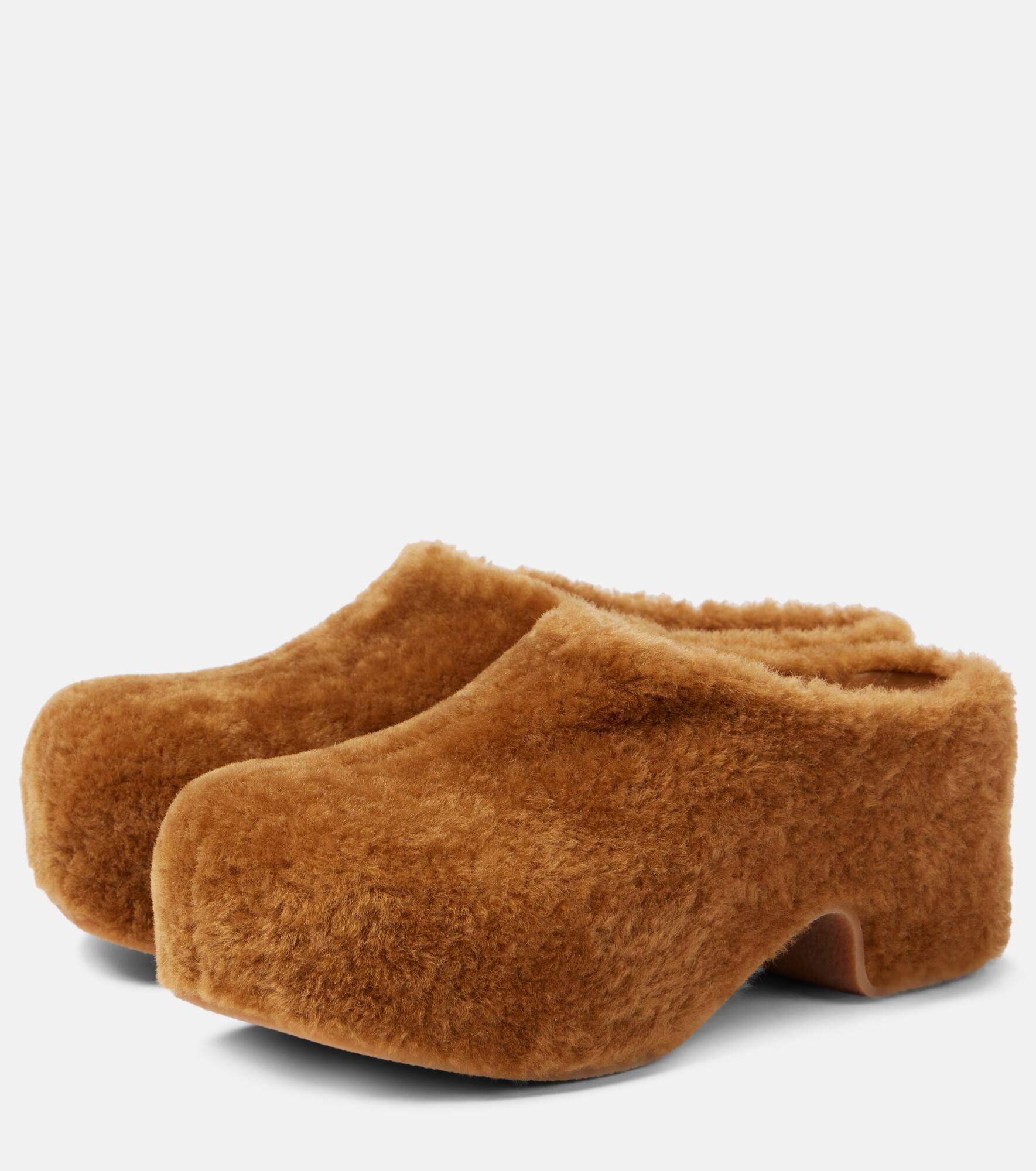Faux fur clogs - 5