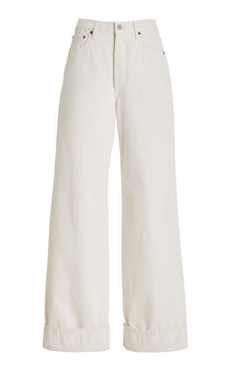 Dame Rigid High-Rise Wide-Leg Jeans white - 1