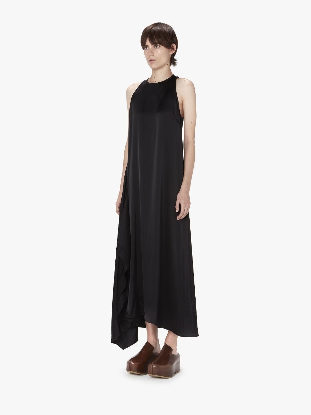 SLEEVELESS DRAPED DRESS - 4