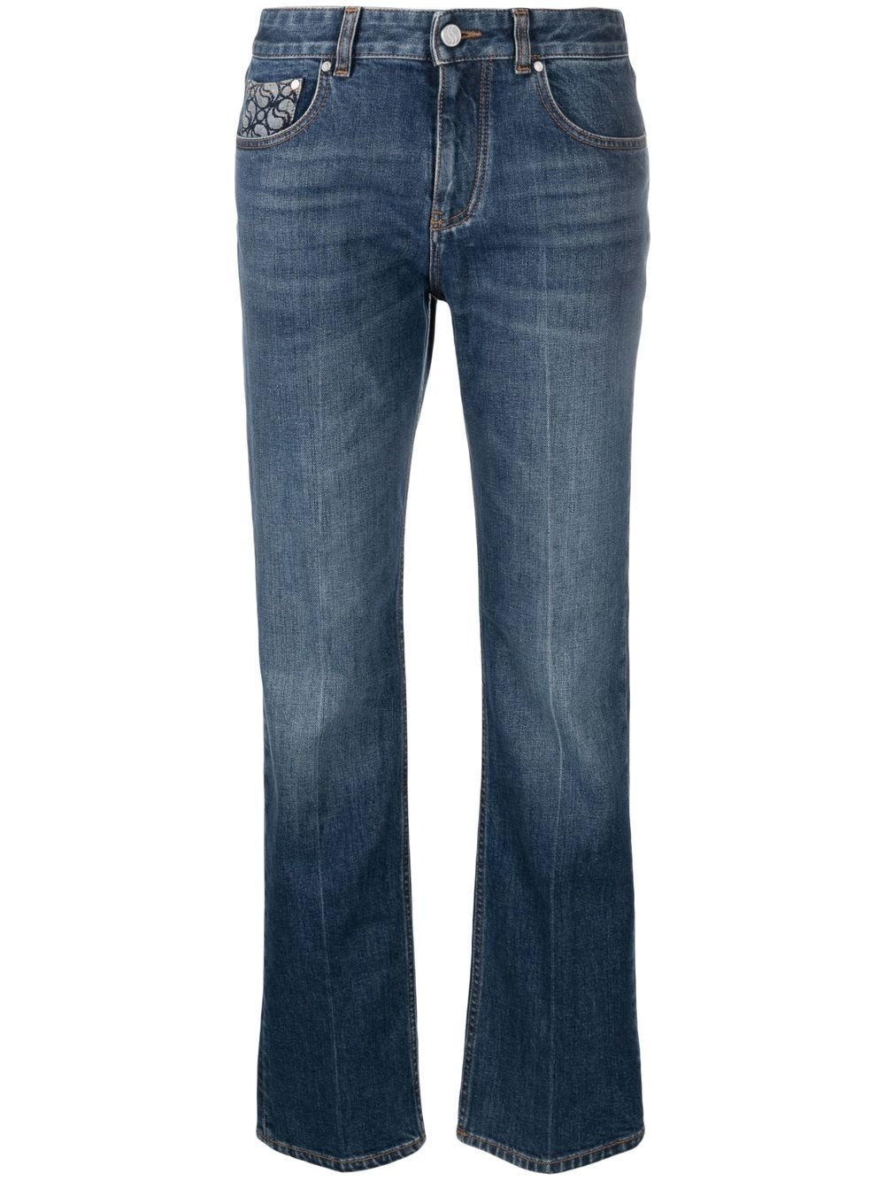 straight-leg denim jeans - 1