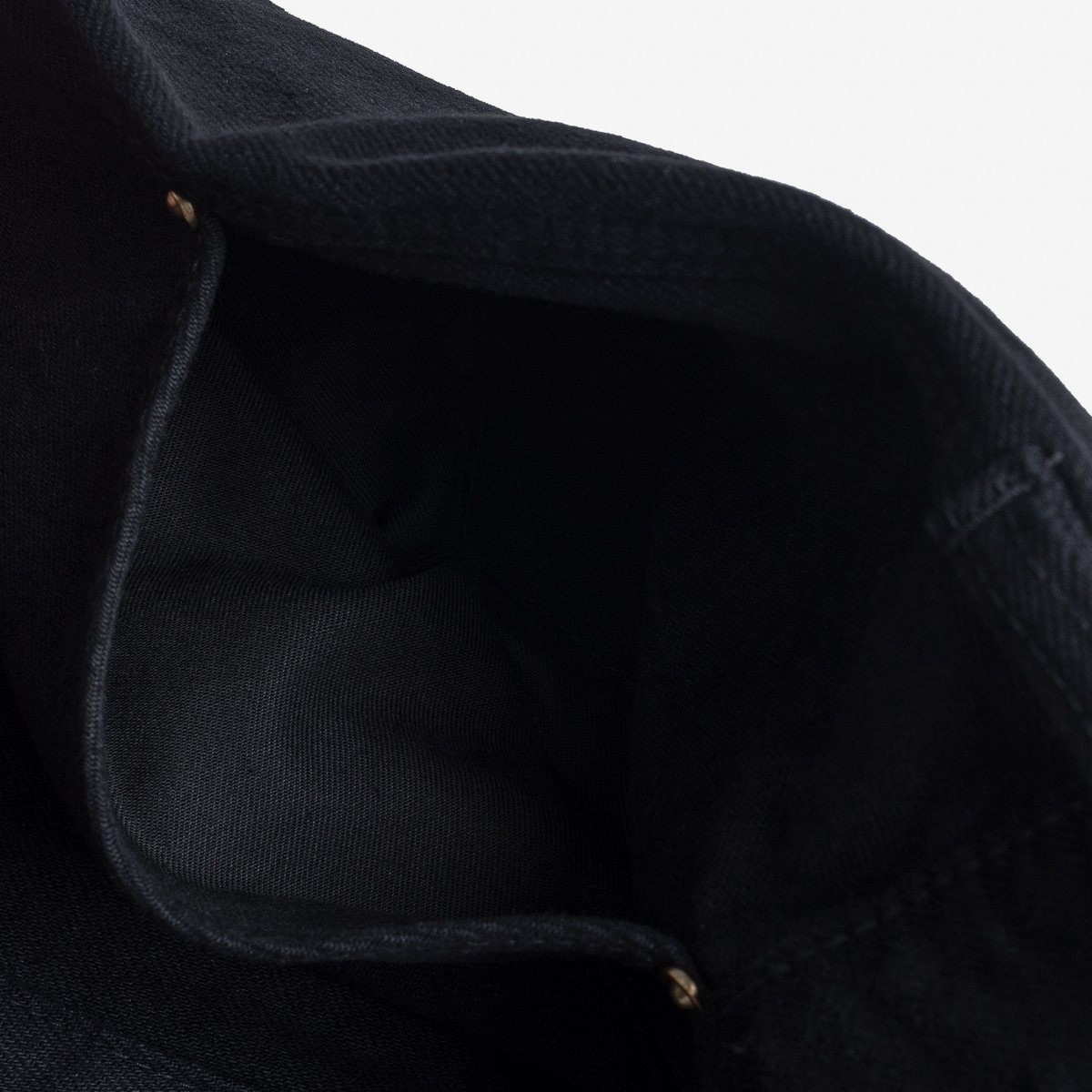 IHDR-502bb 14oz Selvedge Denim Cargo Pants - Black/Black - 11
