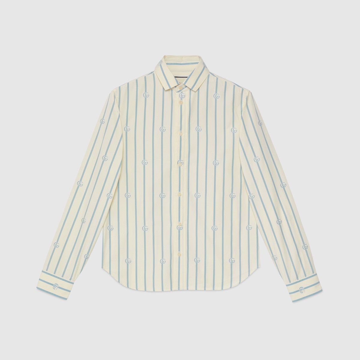 Double G stripe cotton shirt - 1