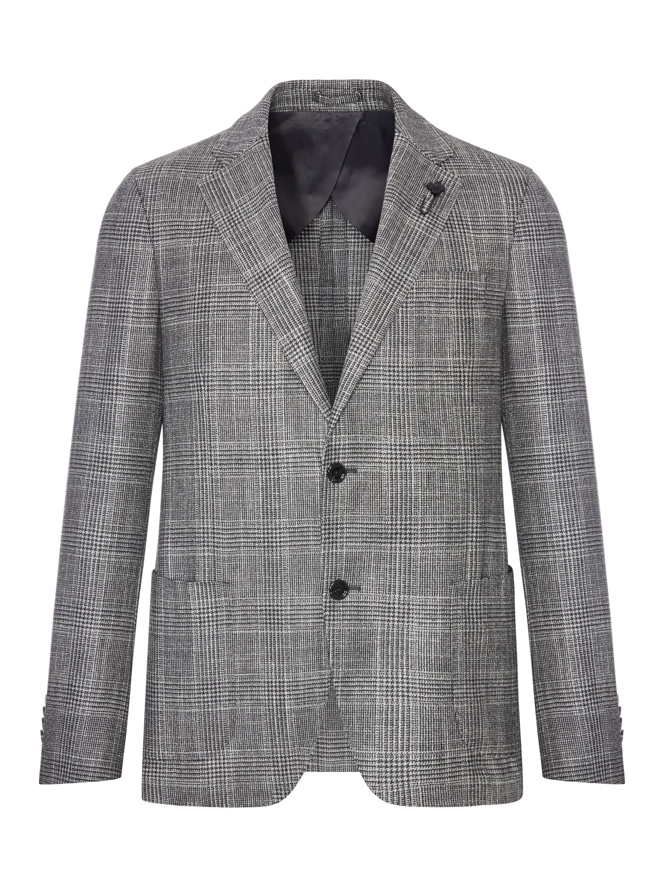 TAILORED SINGLE-BREASTED BLAZER IN WOOL, SILK AND CASHMERE - 1
