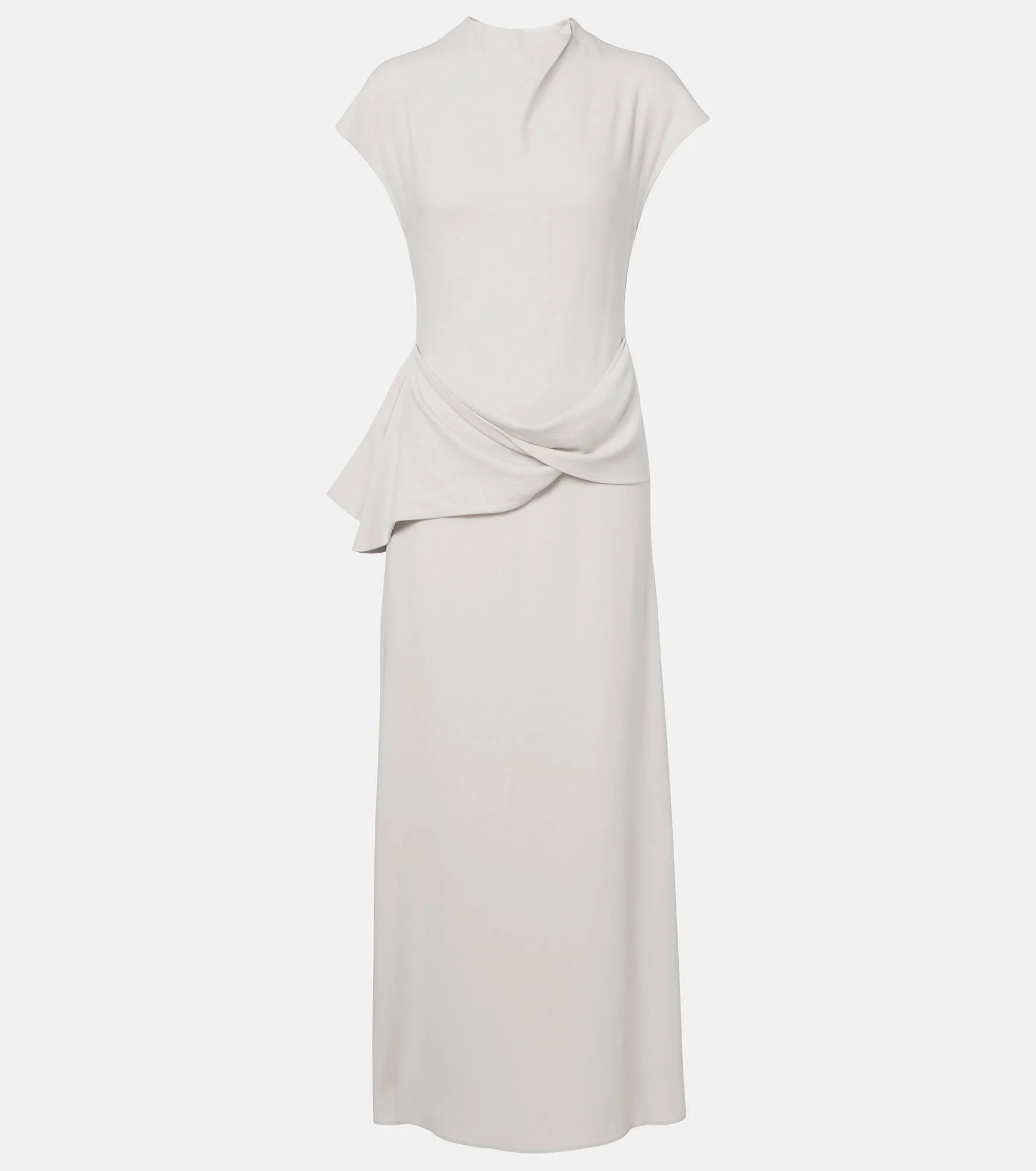 Draped woven maxi dress - 1