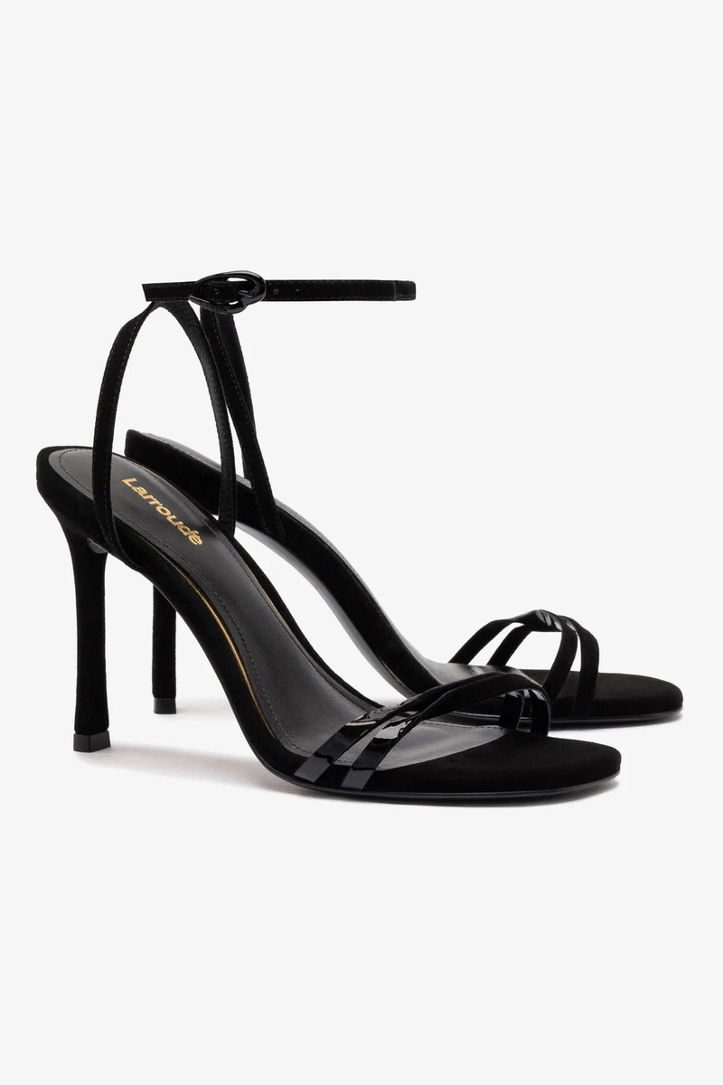 Vesper Sandal In Black Suede 3