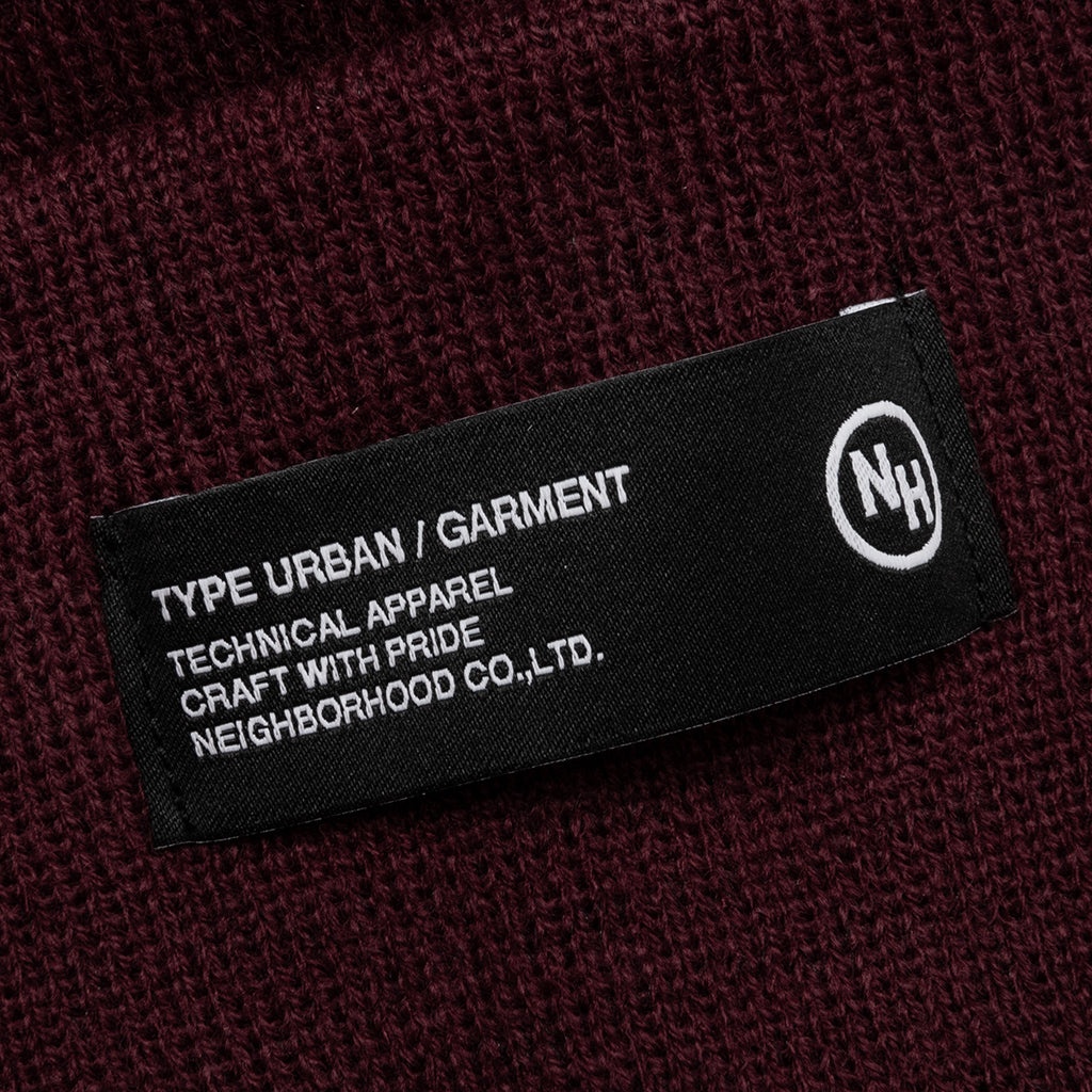 BEANIE - BURGUNDY - 2