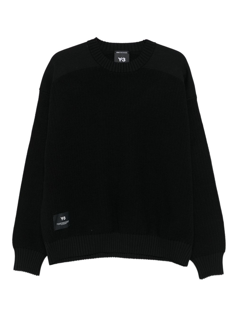 ribbed crew-neck sweater 1