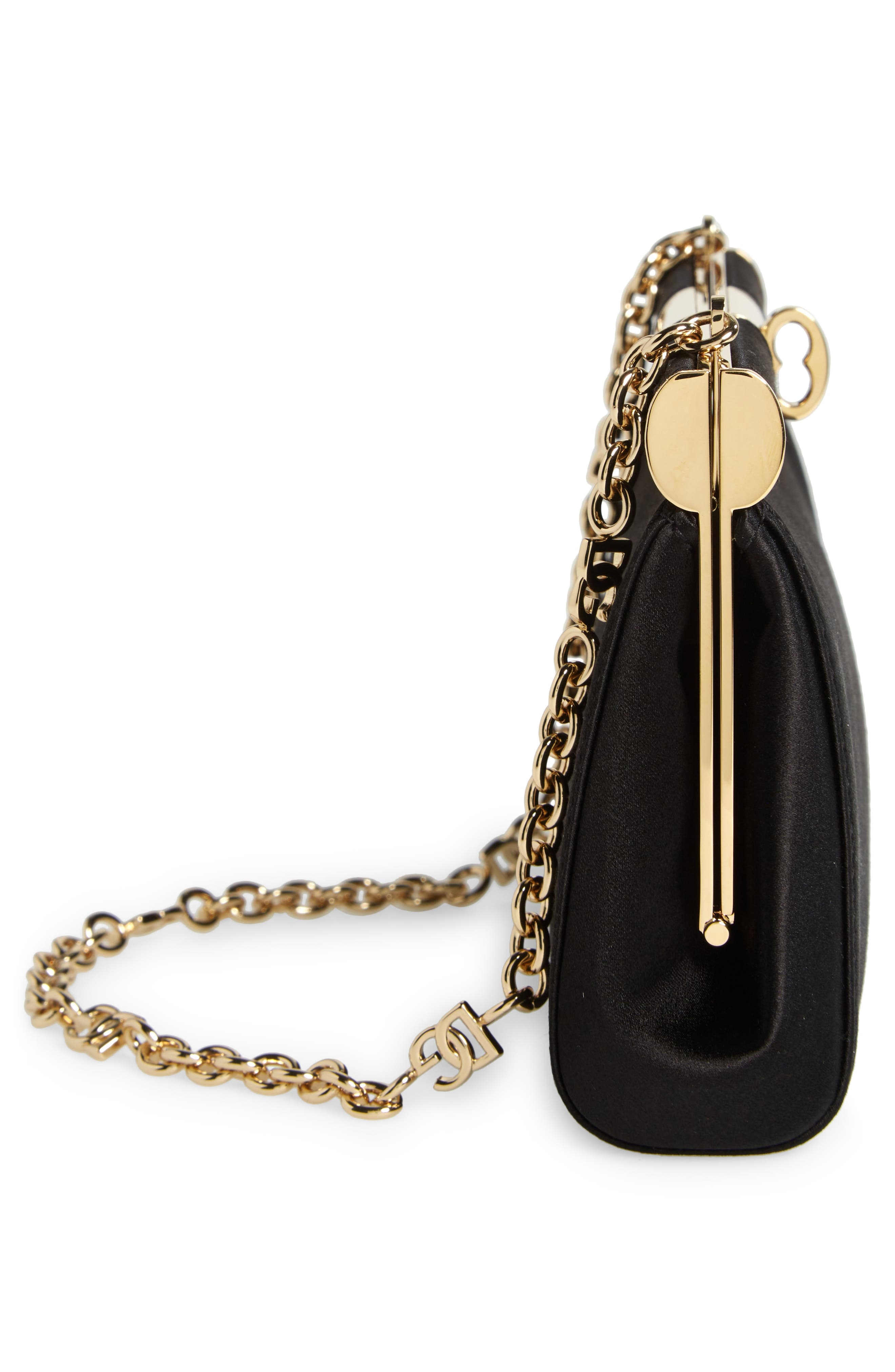 Small Marlene Satin Shoulder Bag - 6