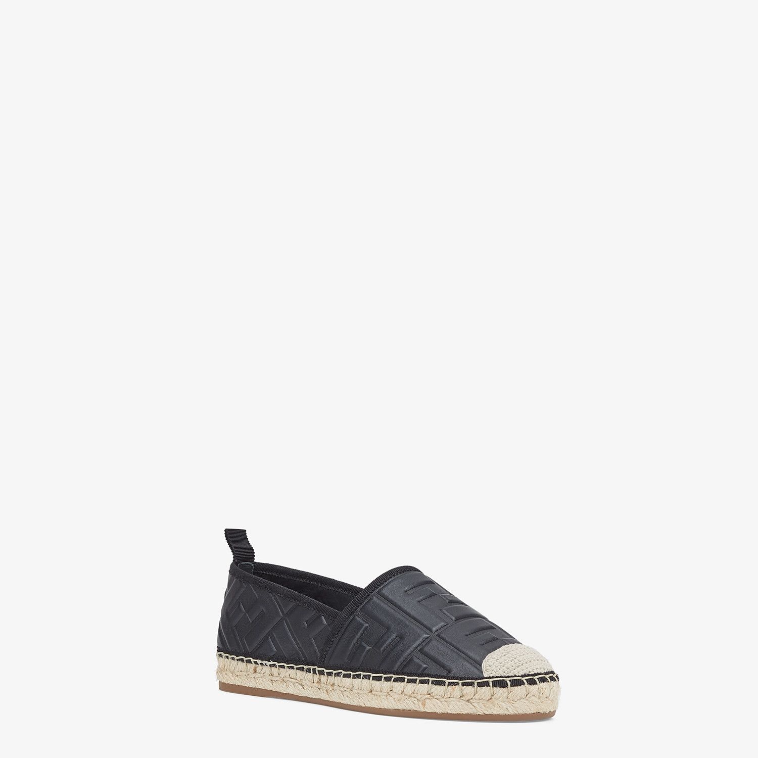 Black leather espadrilles - 2