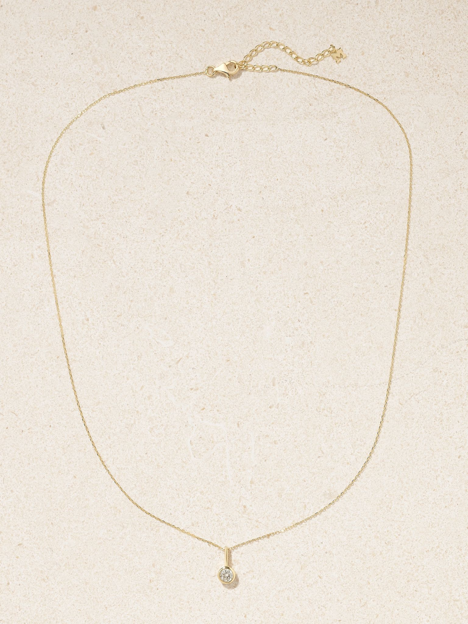 14-karat gold diamond necklace Gold - 4
