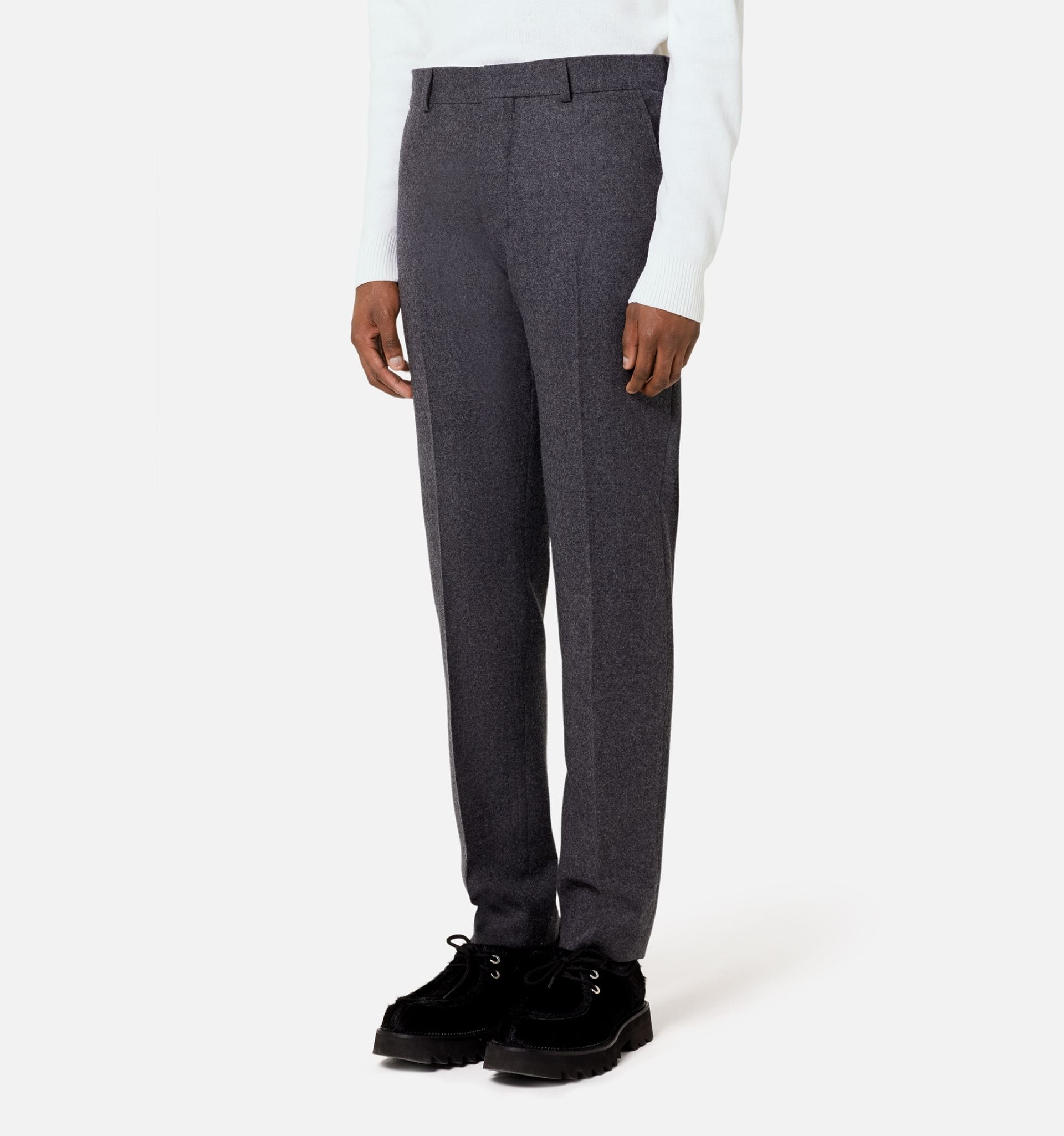 Cigarette Fit Trousers - 3