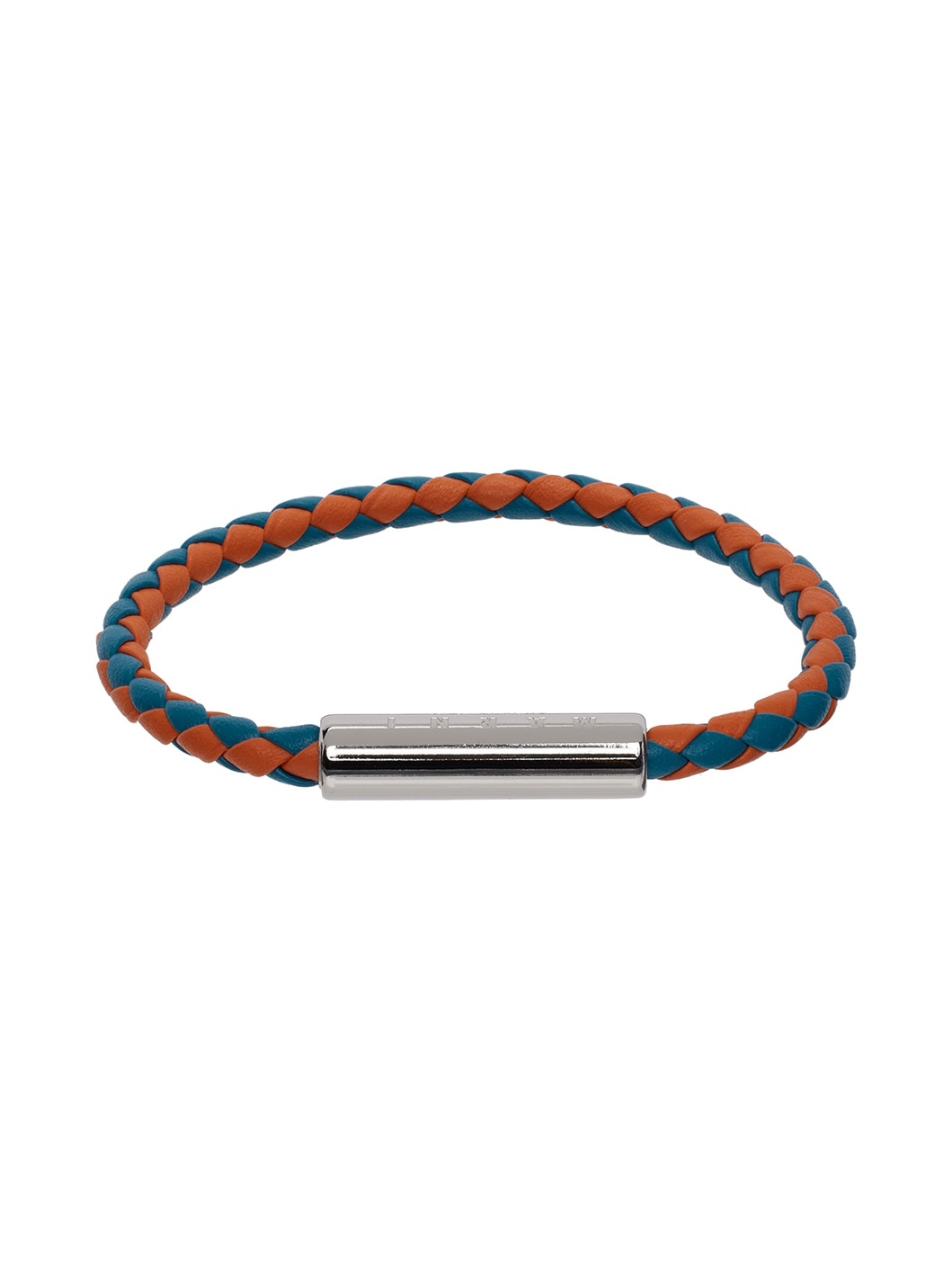 Blue & Orange Braided Bracelet - 2