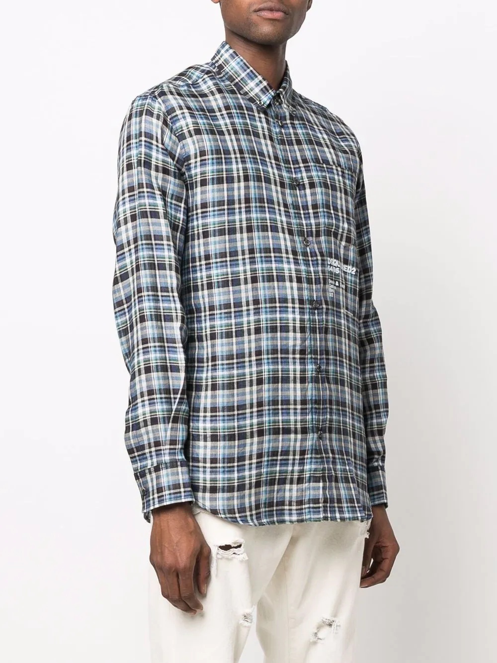 Relax Dan linen plaid shirt - 3