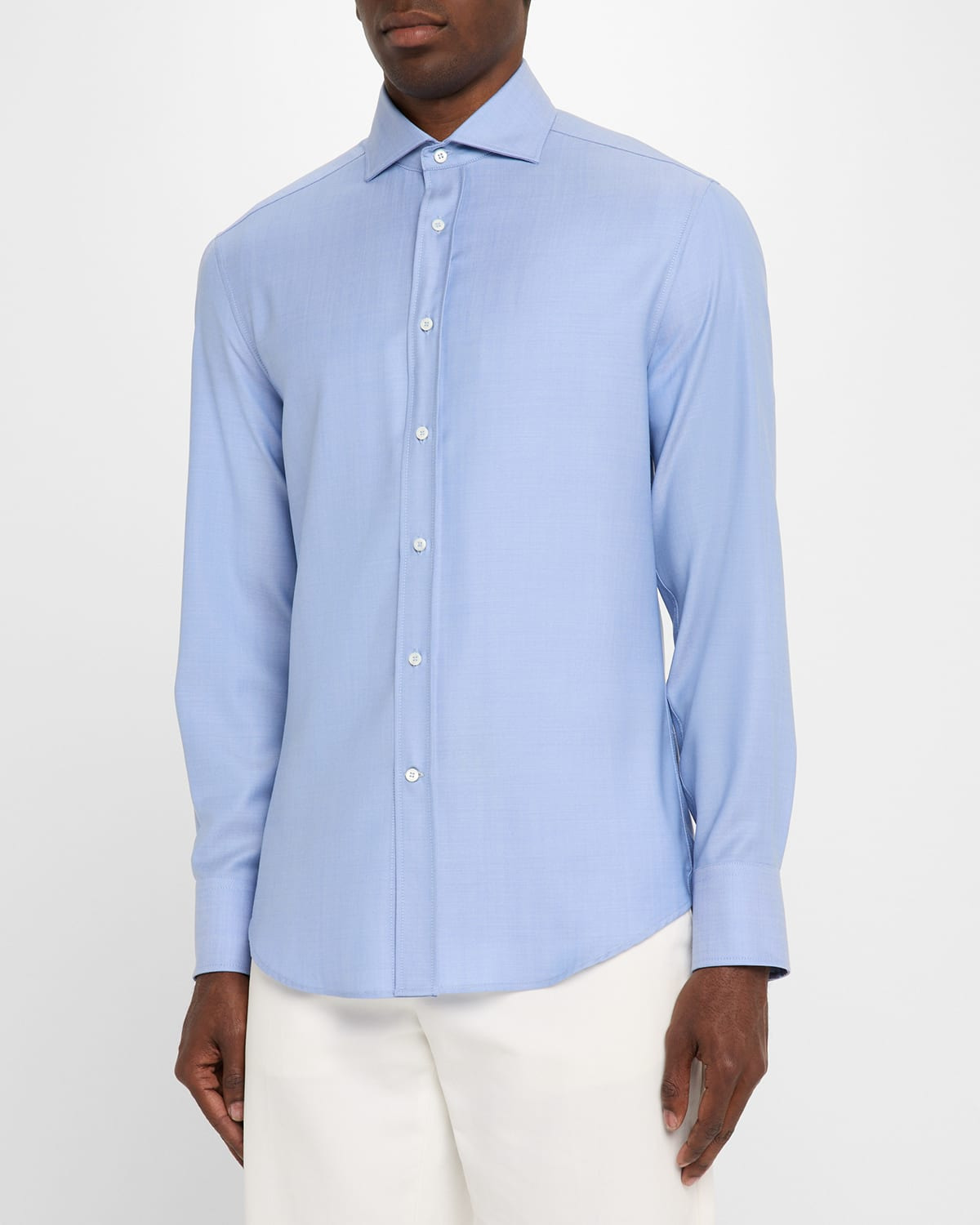 Men's Woven Oxford Spread-Collar Sport Shirt - 4