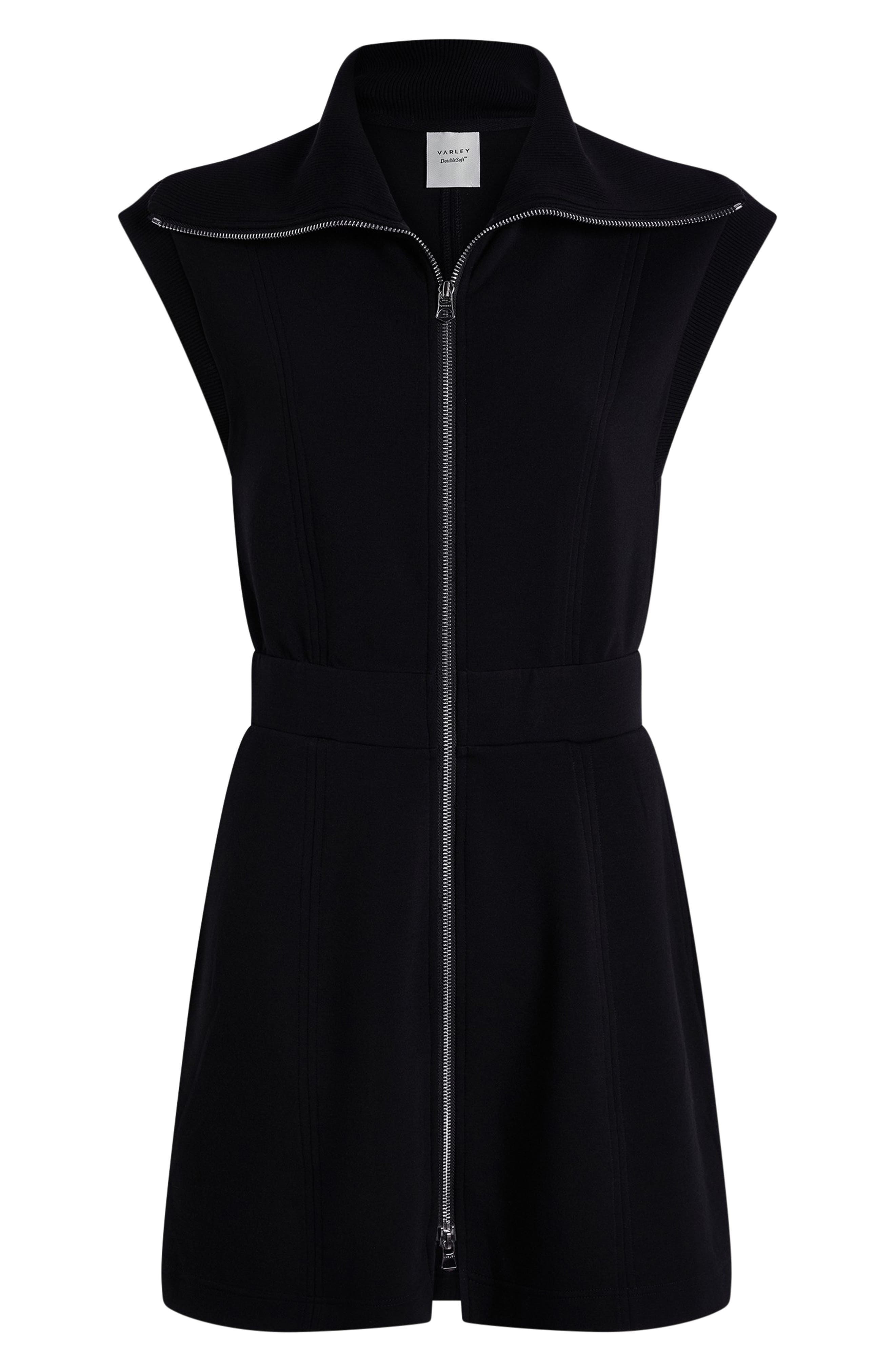 Varley Rebecca Zip Through Minidress in Black at Nordstrom - 5