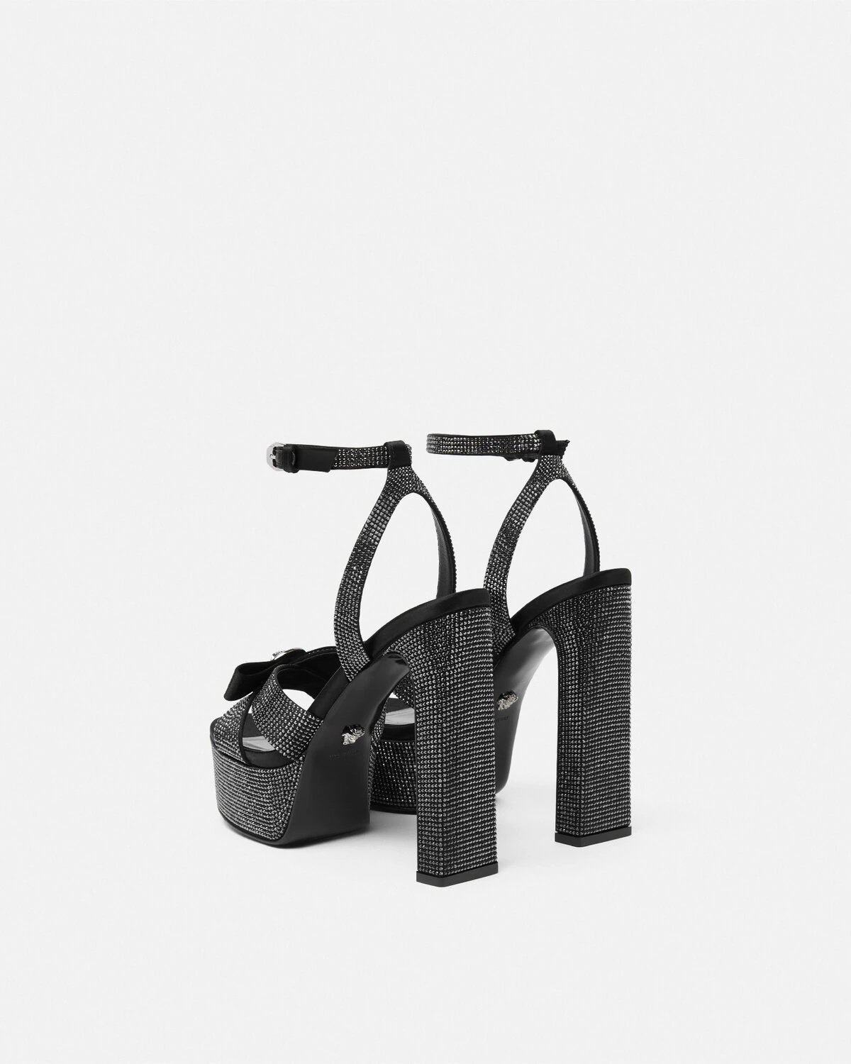 Crystal Gianni Ribbon Sandals 140 mm - 4