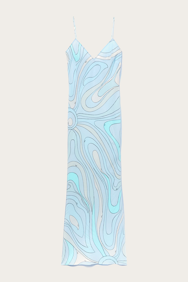 MARMO PRINT SILK DRESS 1