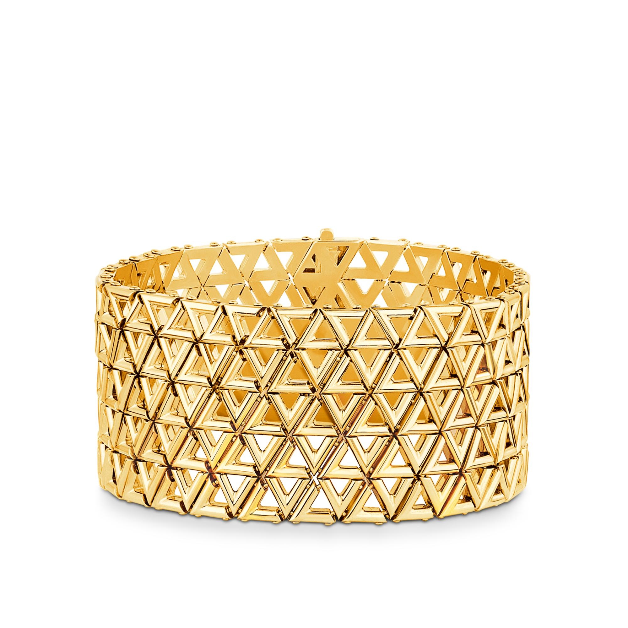 LV Volt Mesh Bracelet, Yellow Gold - 1