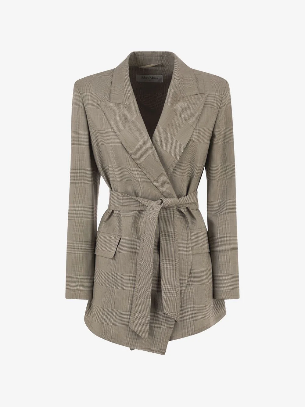 Prince of Wales belted blazer - 1