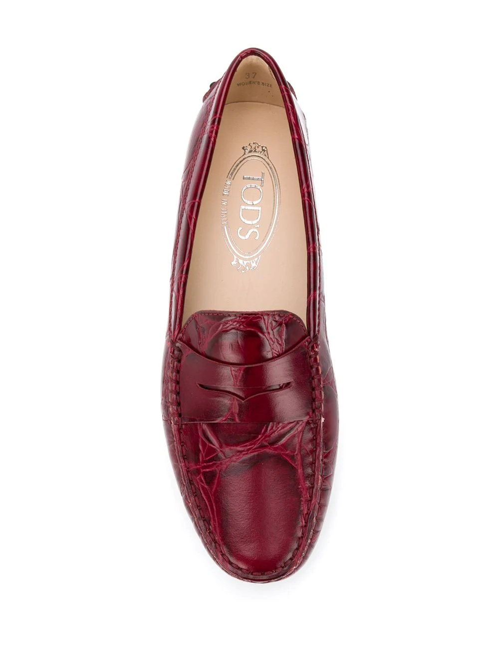 embossed Gommino loafers - 4