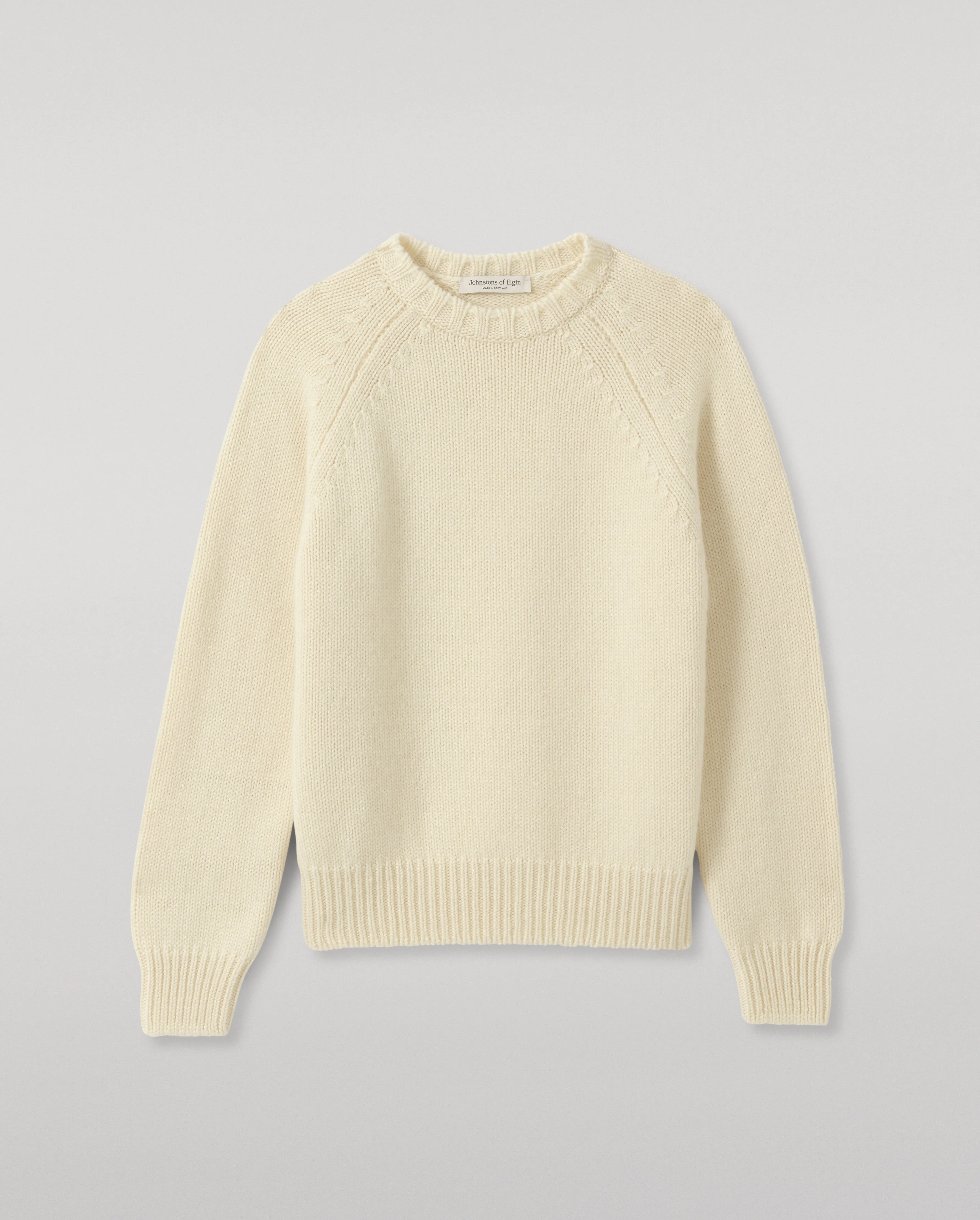 Bay White Marl Cashmere & Cotton Jumper - 1