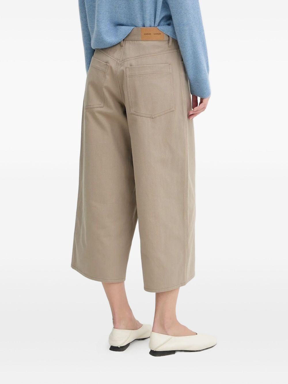 cotton cropped trousers - 2