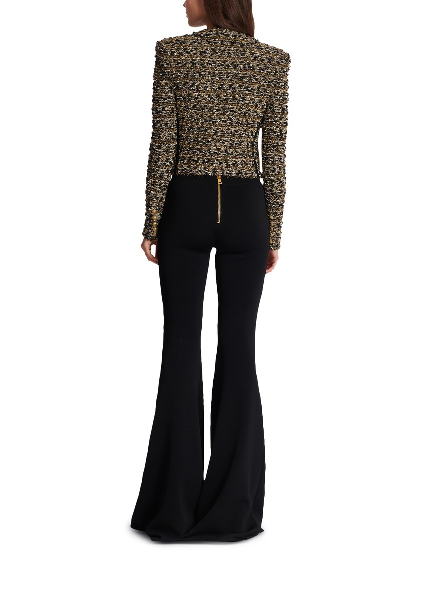 Cropped Lurex Tweed Jacket - 3