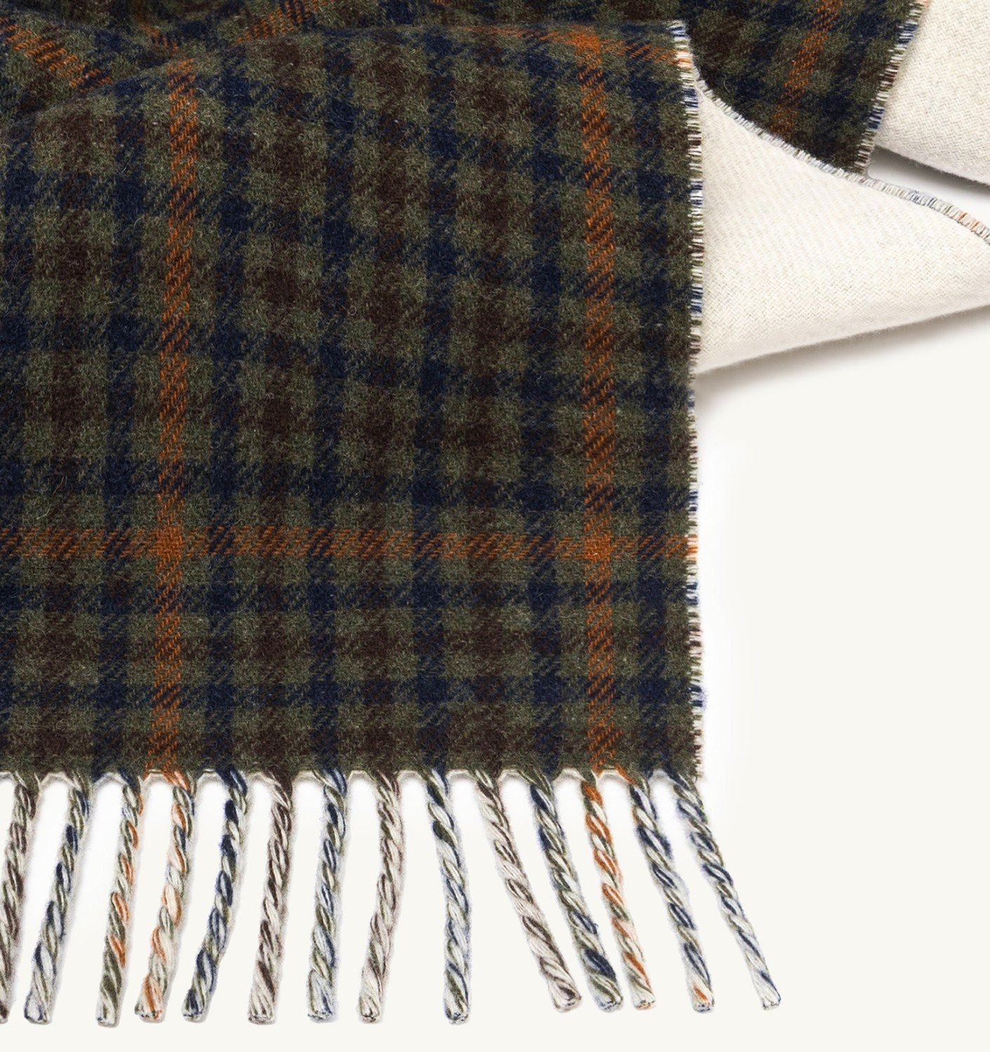 UNISEX CHECKED BLANKET WITH MAXI LOGO - 7